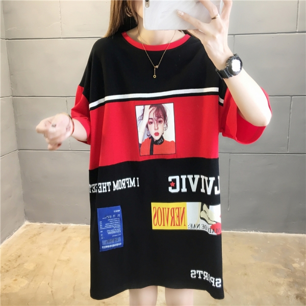 夏秋新商品 732546大きいサイズ 韓国 レディース ファッション    Tシャツ 　 LL-4L
