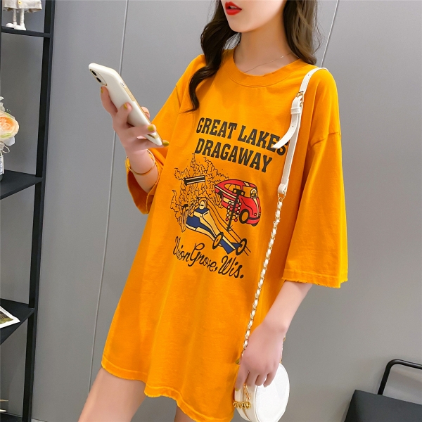 夏秋新商品732560 大きいサイズ 韓国 レディース ファッション    Tシャツ 　 LL-4L