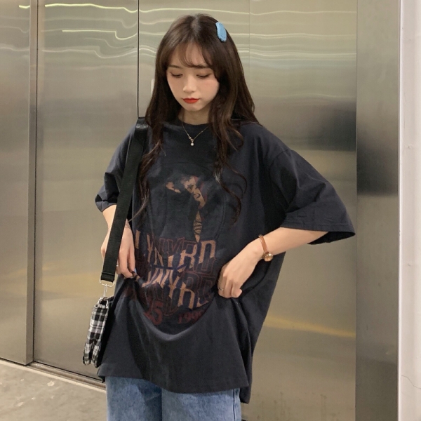夏秋新商品 732562大きいサイズ 韓国 レディース ファッション    Tシャツ 　 LL-4L