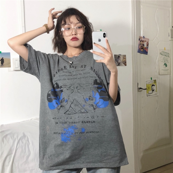 夏秋新商品 732570大きいサイズ 韓国 レディース ファッション    Tシャツ 　 LL-4L