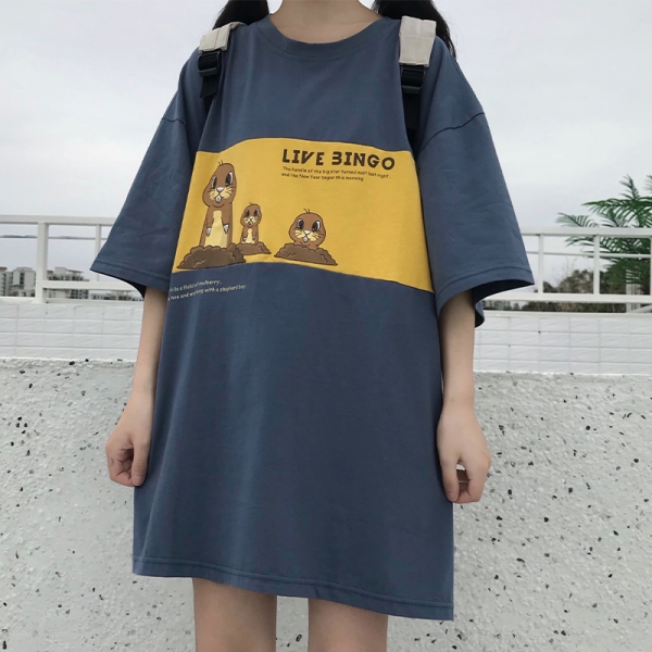 夏秋新商品 732571大きいサイズ 韓国 レディース ファッション Tシャツ 