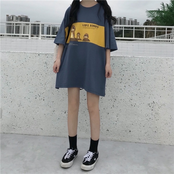 夏秋新商品 732571大きいサイズ 韓国 レディース ファッション Tシャツ 