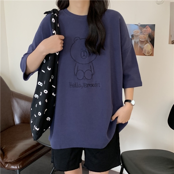 夏秋新商品 7732575大きいサイズ 韓国 レディース ファッション    Tシャツ 　 LL-4L